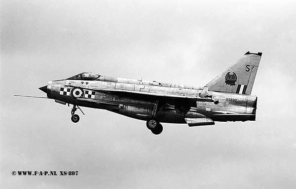 Lightning F-6   XS897  56-Sqd Wittmund  30-04-1976