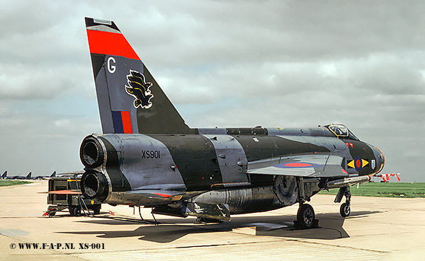 English Electric  Lightning F-6    XS901       Binbrook    26-08-1978