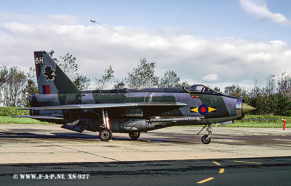 English Electric  Lightning F-6    XS927    Leeuwarden