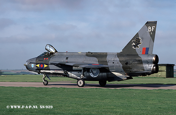 English Electric  Lightning F-6    XS929    Binbrook