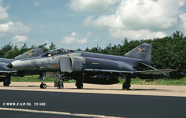 F-4E Phantom   72-162   USAF    Leeuwarden  Jun-1989