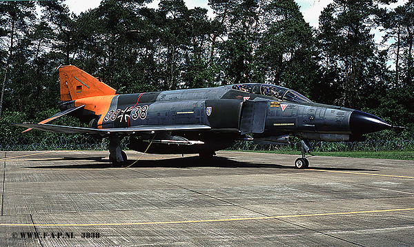 F-4F Phantom  38+38  JaBo G35.   Gilze Rijen 27-06-1984