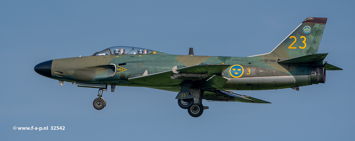  Saab A 32A Lansen   23   F-3  c/n-32542    Swedish Air Force   at Leeuwarden 07-09-2021