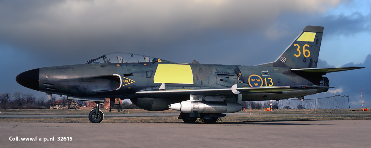  Saab A 32A Lansen         36   F-13 c/n-32615      Swedish Air Force  