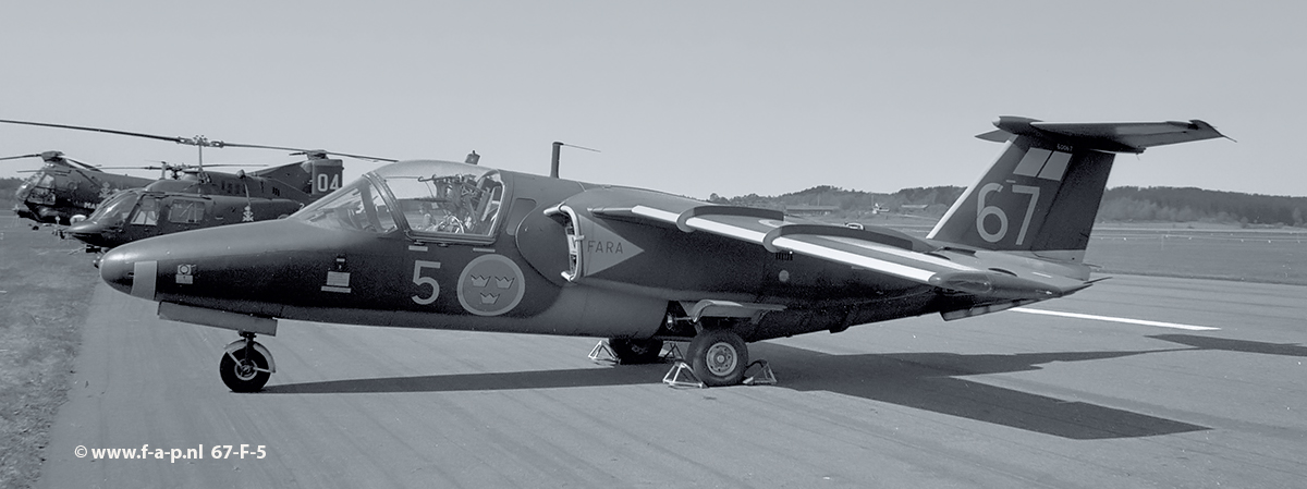 Saab SK-60   67  F-5  RSAF   at   Sve Airport Sweden  14-05-1971  