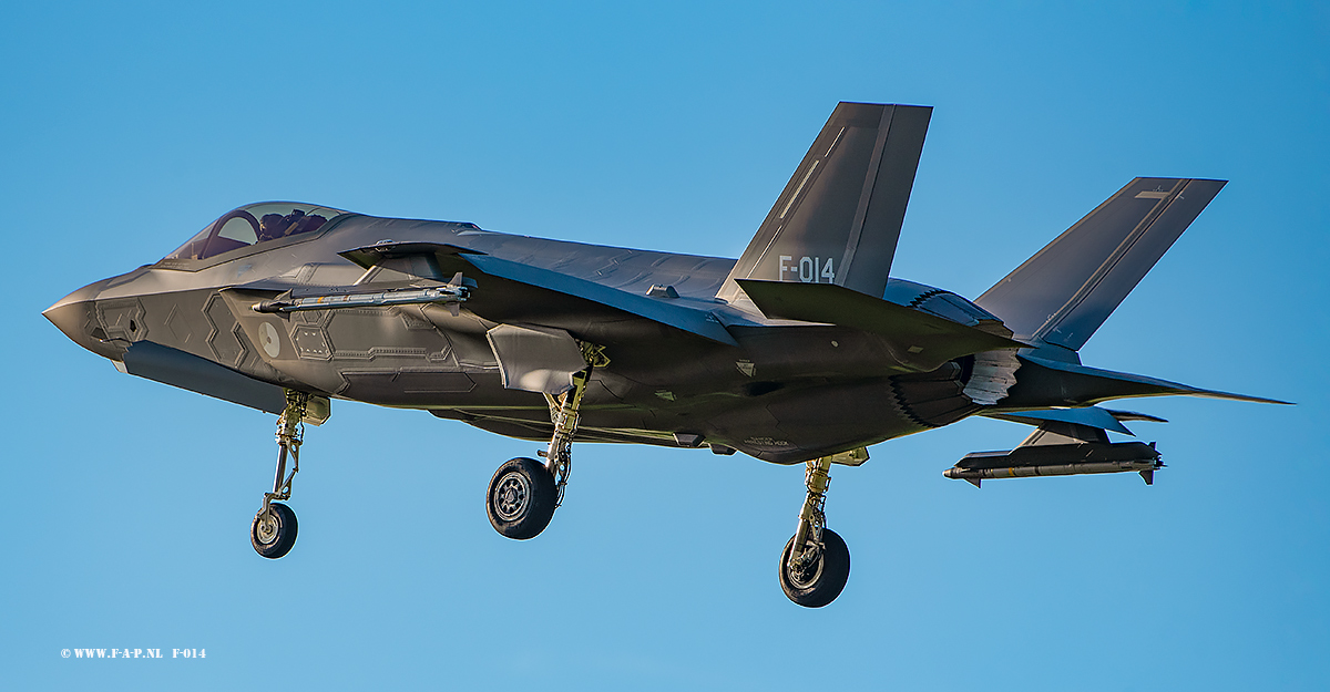  Lockheed Martin-F-35 Lightning II    F-014  Leeuwarden  26-02-2022 Bewaking Ooostgrens