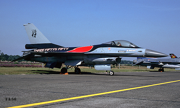 F-16A   FA-50    Special Colours  RBAF  Kleine Brogel  Sep-1991