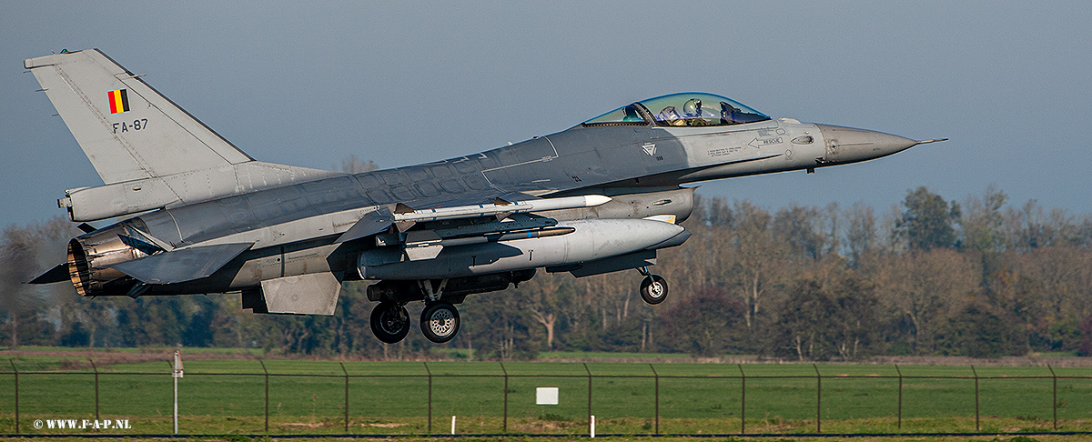 General Dynamics F-16 MLU   FA-87   BAF  Leeuwarden 