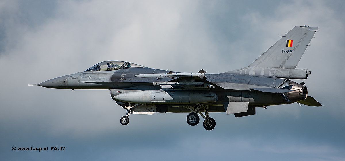 General Dynamics F-16 MLU   FA-92   BAF  Leeuwarden 09-09-2024