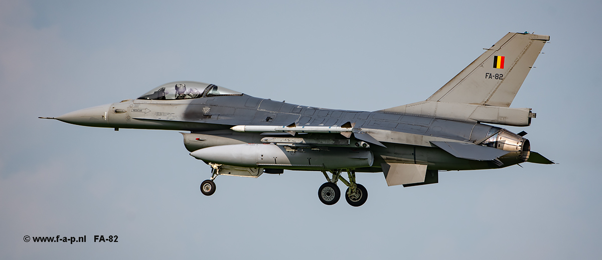 General Dynamics F-16 MLU   FA-82   BAF  Leeuwarden  03-09-2024