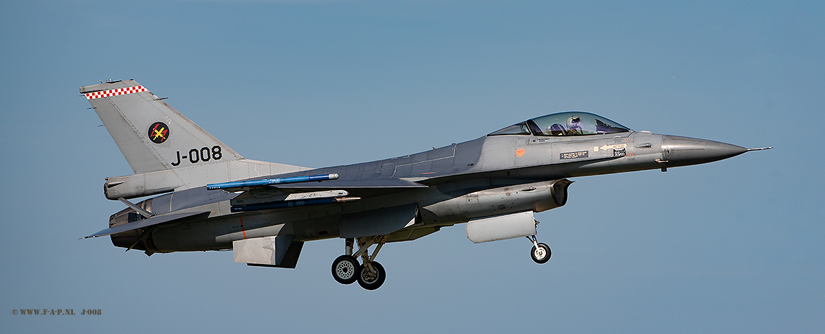 F-16A MLU    J-008 312- Sqd Leeuwarden 15-09-2023
