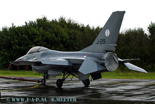 F-16-A    J-219   322-Sqd    65 Year 322-Sqd  Leeuwarden 13-06-2008