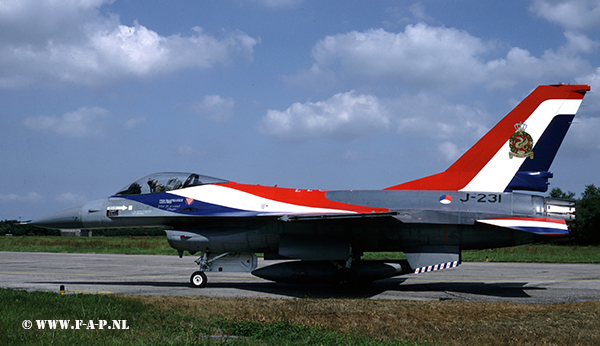 F-16A  J-231  Special colours  Leeuwarden