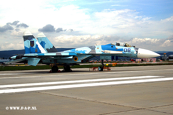 Su-27   Flanker  08  Ukraine AF  Bratislawa  2004-06-11