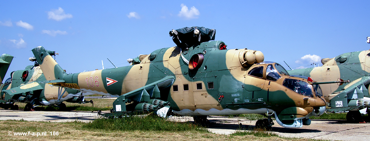 Mil Mi-Hind 24    106    Bakony Regiment  Szentkirlyszabadja Air Base  07-07-2004