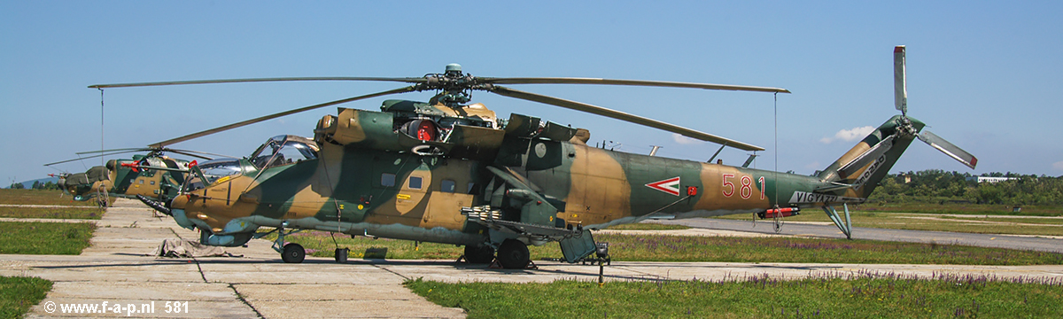 Mil Mi-Hind 24    581      Bakony Regiment  Szentkirlyszabadja Air Base  07-07-2004