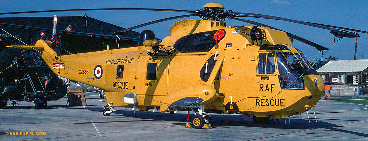Westland Sea King HAR.3  XZ588   c/n-WA0854  202 Squadron Royal Air Force Rescue at  Yoevilton, Aug-1981