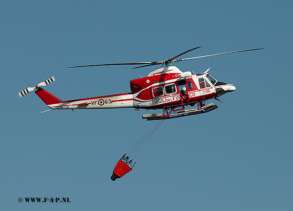 Agusta Bell AB412  VF-63 Vigili del Fuoco  Bolsena Lake 10-07-2012