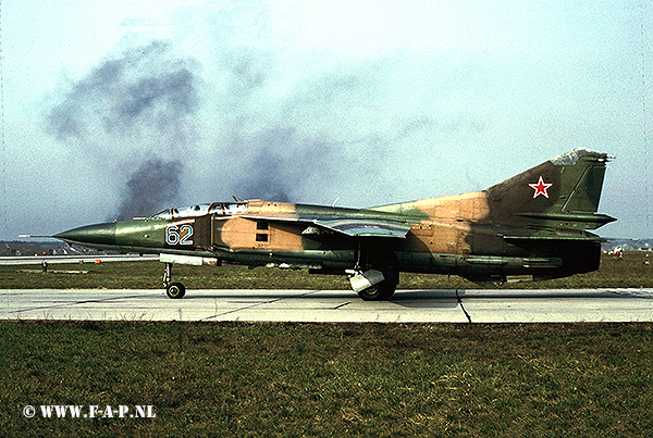 MiG 23 UB  62  of 787-IAP  Finow 14-04-1993