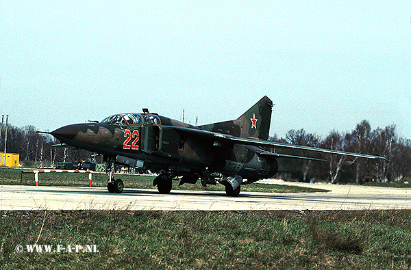 MiG 23 UB  22  of 787-IAP  Finow 14-04-1993