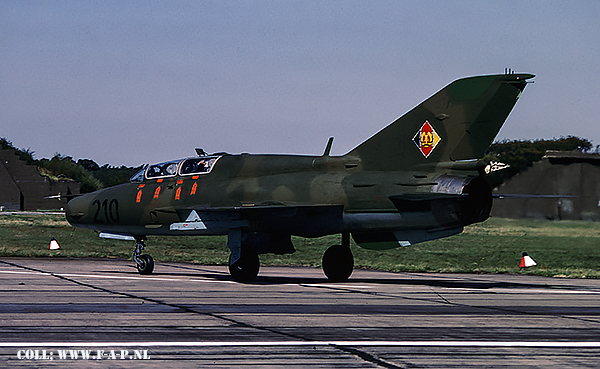 MiG 21 UM  Tactical Number 210 c/n 03695165  JG-1