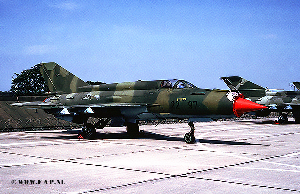 MiG-21-M    2297  ex 603  TAFS 87   Drewitz  29-07-1992