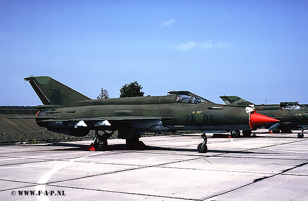 MiG-21-MF    2309  ex 470  JG-1   Drewitz  29-07-1992