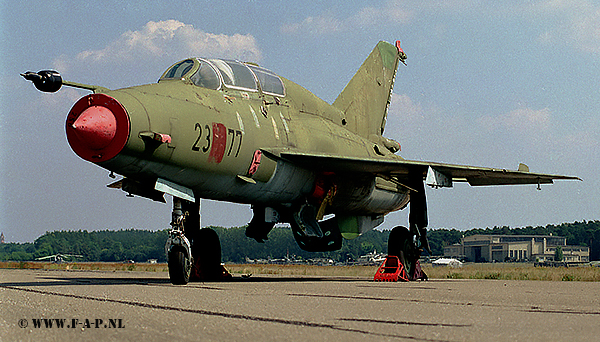 MiG 21 U   2377   ( 02695156) ex 256 NVA  Berlin Gatow  10-07-1997