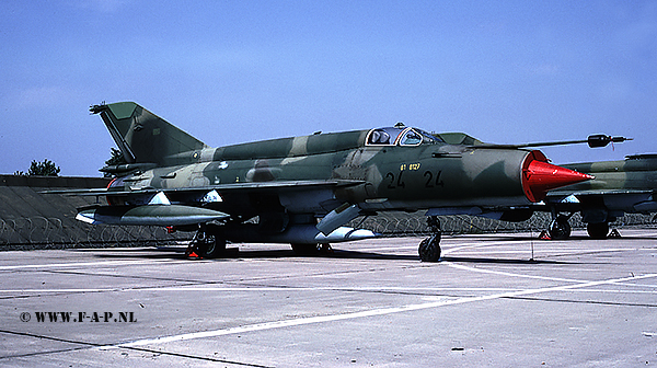 MiG 21Bis-Sau    2424  ex 848  NVA  Drewitz 29-07-1992