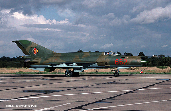 MiG-21MF  Tactical number  662   c/n 5402    JG-1