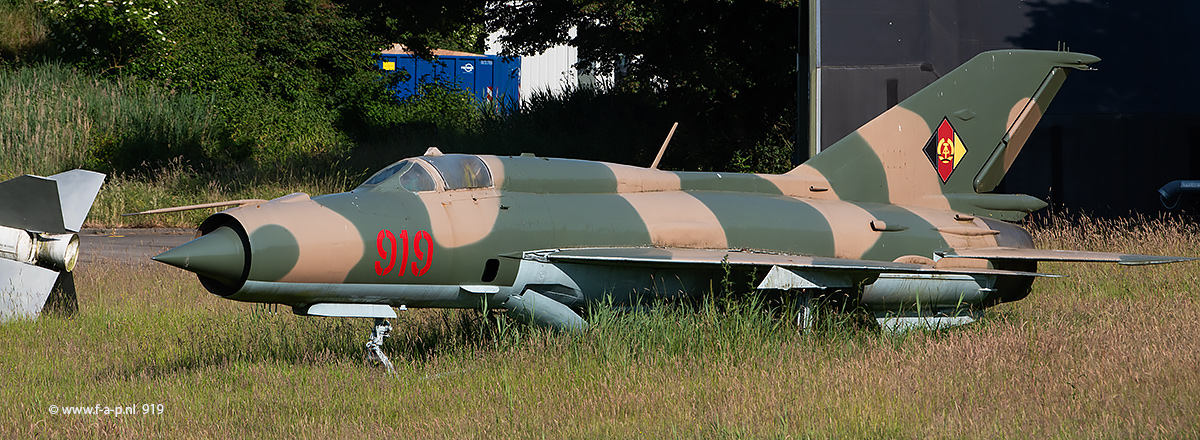 MiG-21SPS, 919 (cn 94A5511), 1978 tot JAG-15 (opleiding jachtvlieger squadron 15     Foto Leeuwarden   15 juni 2023