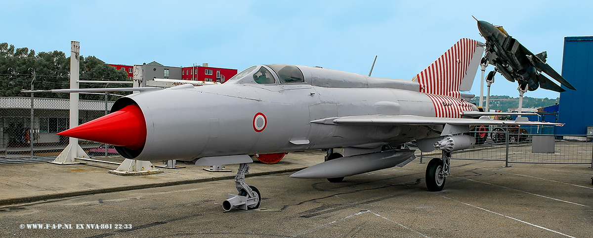 MiG-21 SPS  ex-861-NVA  22-33 C/N: 94A5202 Seen here as Indian AF at Sinsheim 07-07-2006