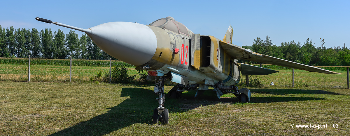 Mikoyan-Gurevich MiG-23MF  Flogger   02  c/n-0393217153  Ex Hungarian AF   Komo-Sky 51-es Bzis  Dunavarsny / Komo-Sky [ Off-Airport ]   13-07-2024