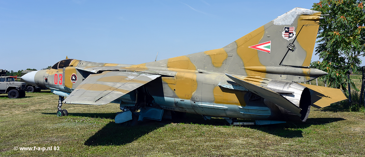 Mikoyan-Gurevich MiG-23MF   03   c/n-0390217154/12402   Ex Hungarian AF   Komo-Sky 51-es Bzis  Dunavarsny / Komo-Sky [ Off-Airport ]   13-07-2024