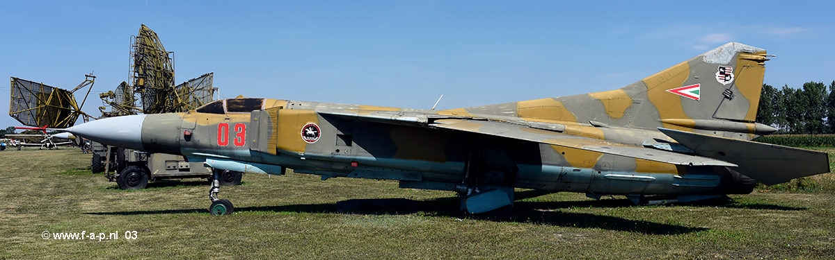 Mikoyan-Gurevich MiG-23MF   03   c/n-0390217154/12402   Ex Hungarian AF   Komo-Sky 51-es Bzis  Dunavarsny / Komo-Sky [ Off-Airport ]   13-07-2024