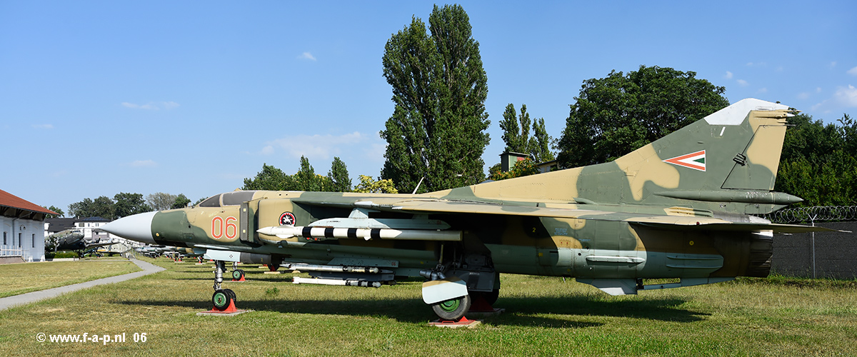 Mikoyan-Gurevich MiG-23        06   c/n-0390217165     RepTr Museum of Szolnok  12-07-2024