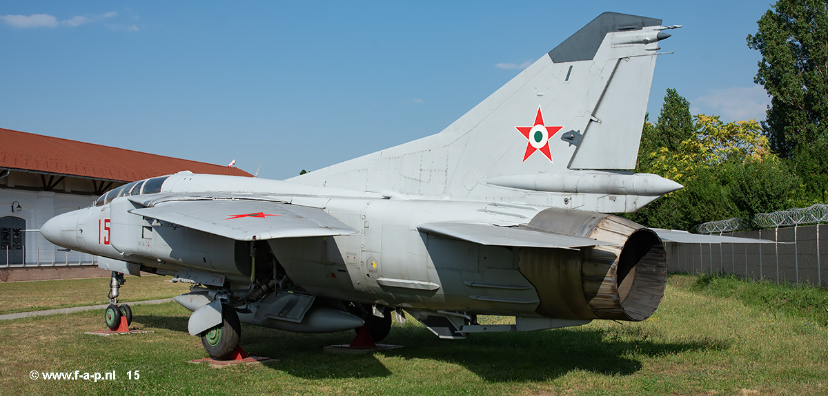 Mikoyan-Gurevich MiG-23UB   15  c/n-12500338    RepTr Museum of Szolnok  12-07-2024