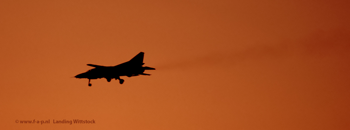 Mikoyan-Gurevich MiG-23UB   Landing at Wittstock  April 1992.