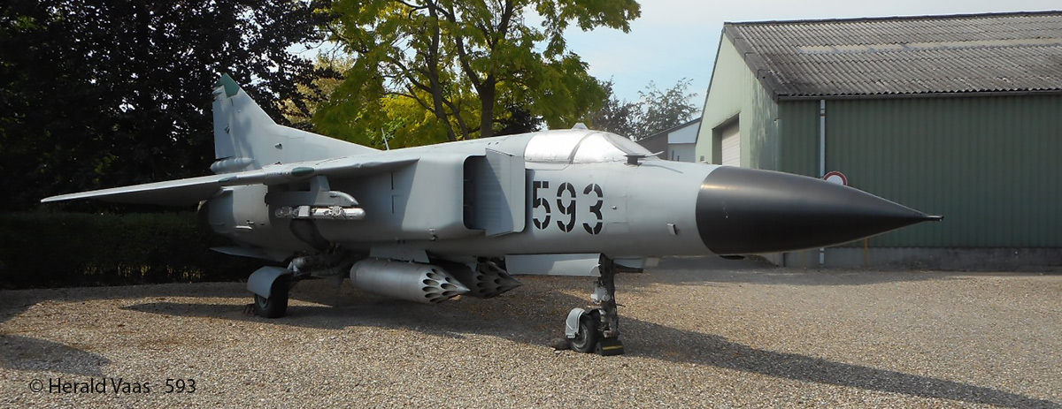 Mikoyan-Gurevich MiG-23MF Flogger  593 c/n-0390213352   Other Location - Baarlo  The Netherlands  ex NVA 20+09