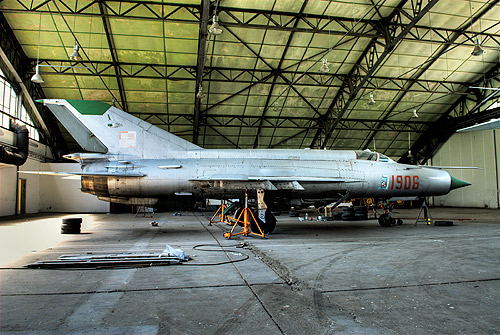 MiG 21 M    1906   41-ELT  Zegrze Pomorskie 04-07-2008  sn 96A1906, tactical number 1906 - flew with 41st Tactical Air Squadron at Malbork AB After withdrawn from service 1906 was delivered to Zegrze Pomorskie AB (near Rosnowo) - former base of 9th Tactical Air Squadron. Today is standing on monument at Rosnowo for this unit memory, tactical number was changed to 5202 (ID number of 9th TAC). 