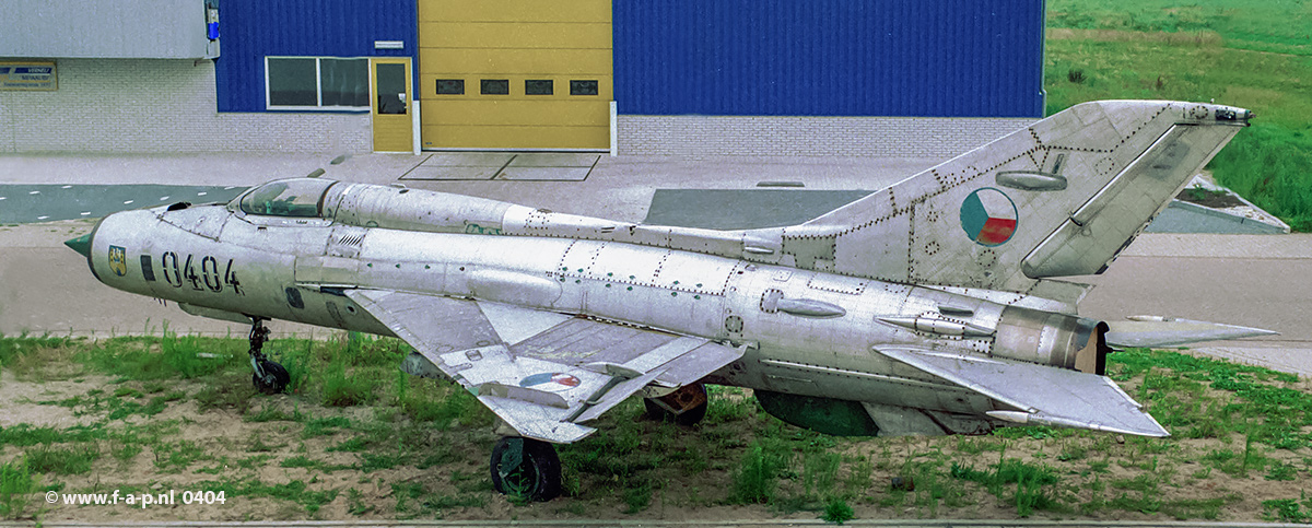 Mikoyan-Gurevich MiG-21 PF  0404      c/n- 760404    ex Czech AF Zelhem Camping Pluimerskamp  The Netherlands