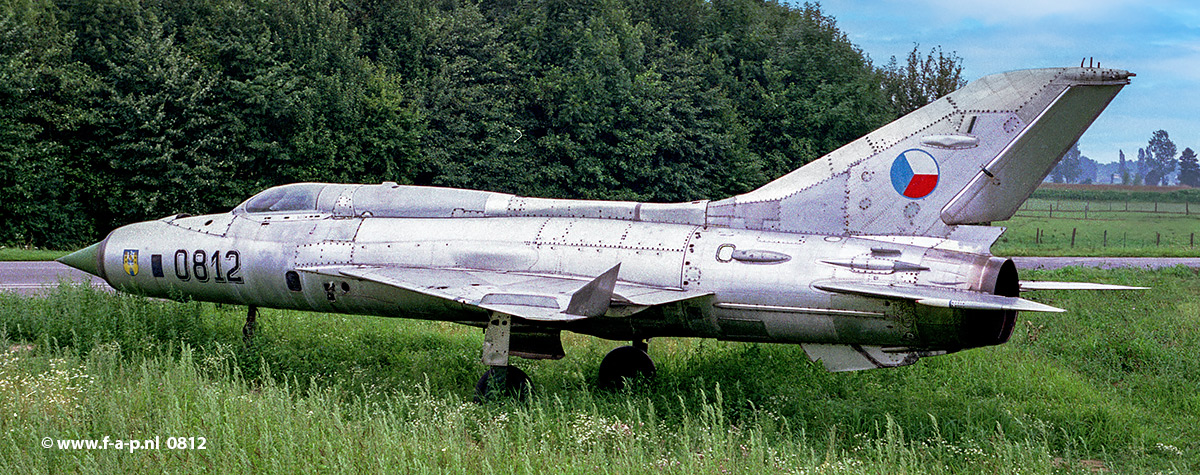 Mikoyan-Gurevich MiG-21 PF  0812       c/n-760812    ex Czech AF   Baak,  31-07-1996  Netherlands