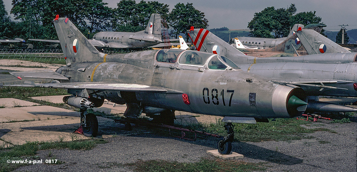 Mikoyan-Gurevich MiG-21U-400  0817    c/n-660817   1st Air School Regiment    Czechoslovakia - Air Force   Muzeum Leteck a Pozemn Techniky Vykov