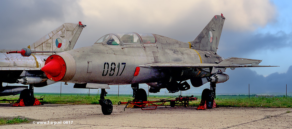 Mikoyan-Gurevich MiG-21U-400  0817    c/n-660817   1st Air School Regiment    Czechoslovakia - Air Force   Muzeum Leteck a Pozemn Techniky Vykov