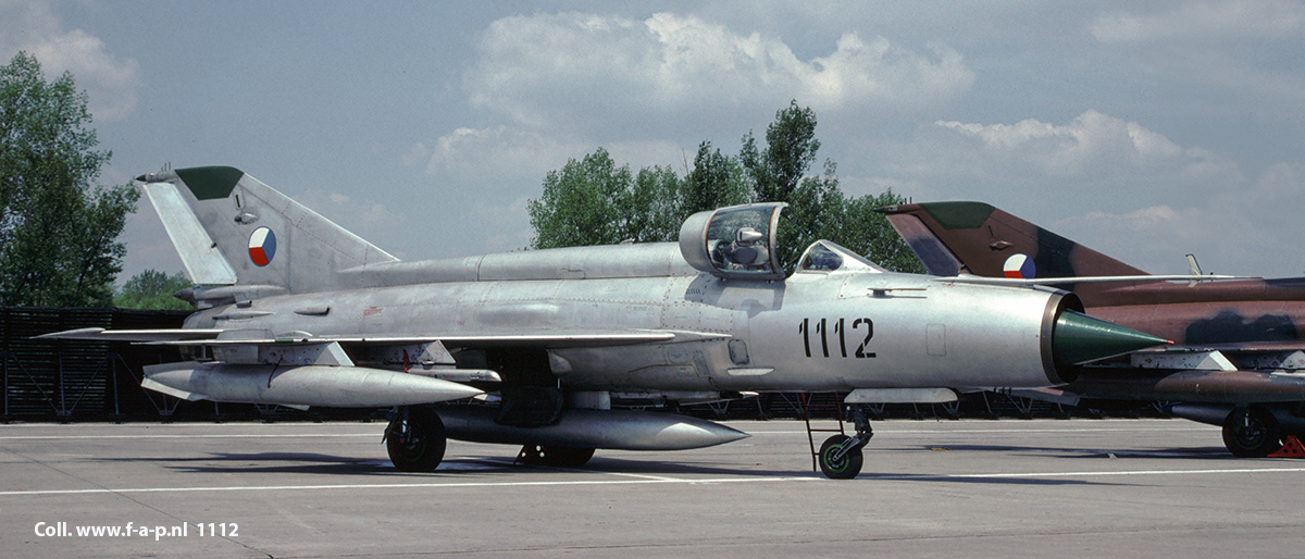 Mikoyan-Gurevich MiG-21MA     1112      c/n- 961112  3rd Fighter Bomber Air Regimen   Czechoslovakia - Air Force