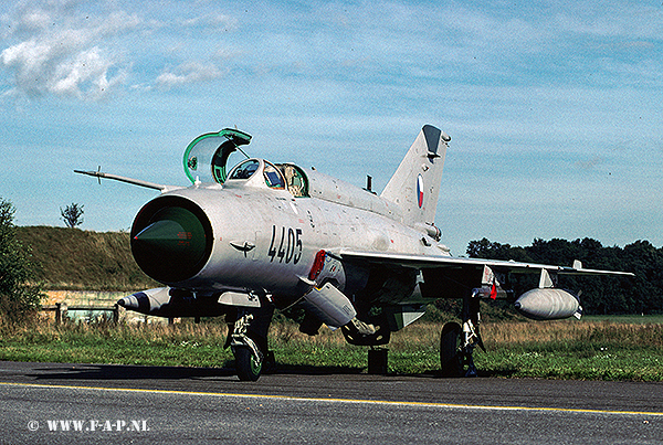 MiG 21 MFN  4405  Hradec-Kralove  01-09-2002