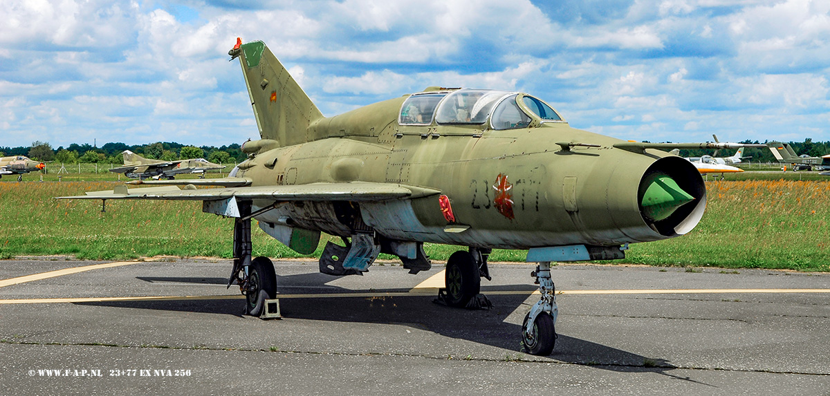 MiG 21 UM   256  ex DDR-JG-2 out of service in Trollenhagen 23-10-1994 as 2377   Berlin Gatow 03-04-2011