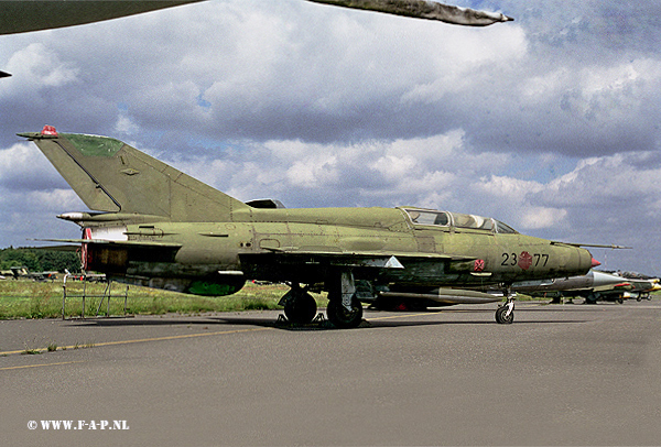 MiG-21UM  256 EX DDR JG-2  out of service as  2377 Trolenhagen 23-10-1994   Gatow   2007