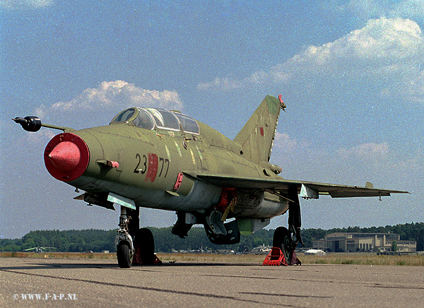 MiG-21UM  256 EX DDR JG-2  out of service as  2377 Trolenhagen 23-10-1994 Gatow 2009 