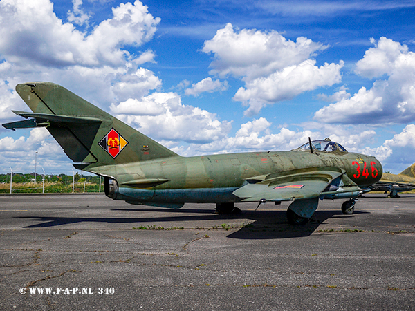 PZL Lim-5/MiG-17F  Tactical Number 346  (01153) at Gatow museum.  03-07-2016